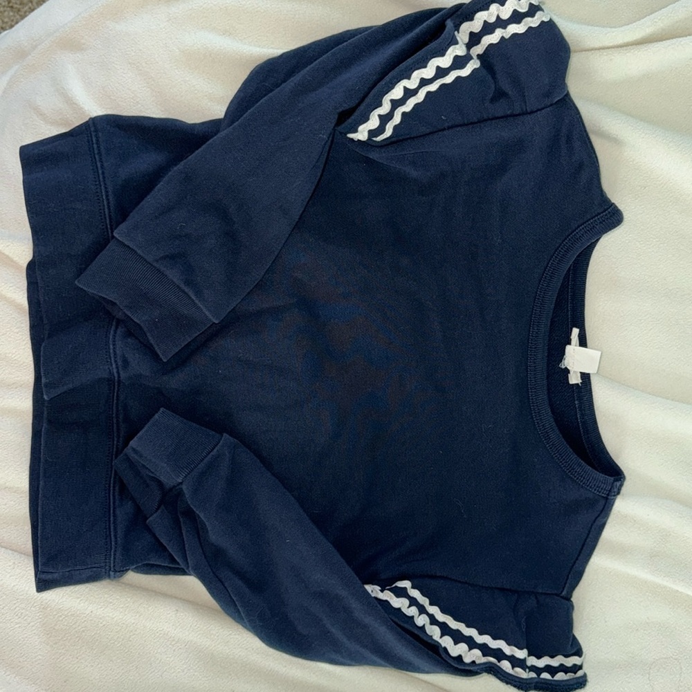 Crewcuts sweatshirt with ruffle